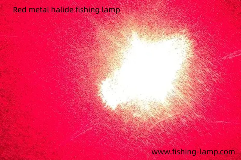 red metal halide fishing lamp